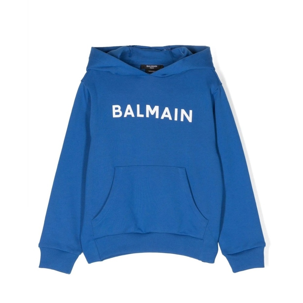 Balmain Kids Blue Hoodie